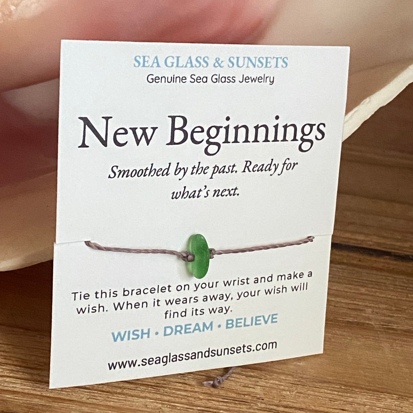 Sea Glass Wish Bracelets | New Beginnings