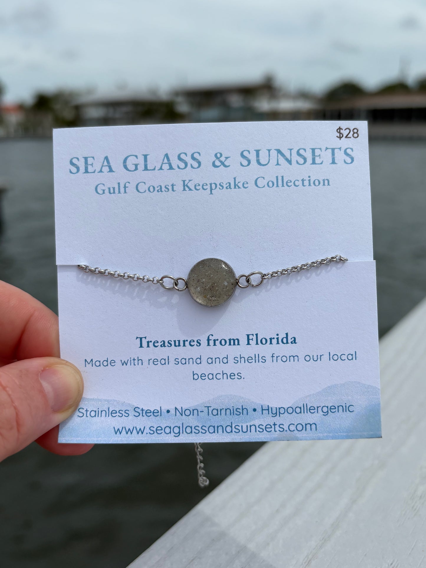 Your Favorite Place, Always – Gulf Coast Sand Adjustable Bracelet