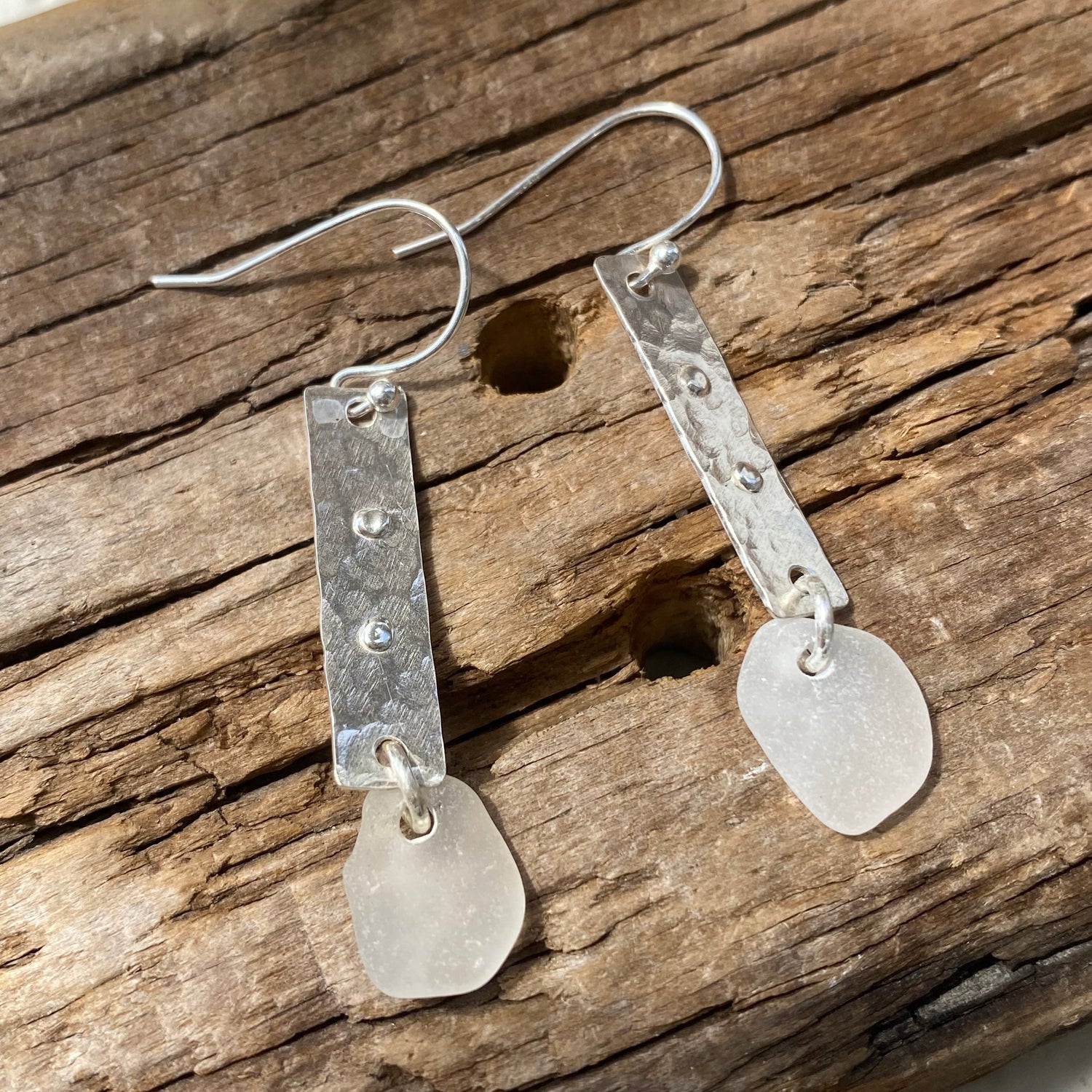 Genuine Clear Sea Glass Jewelry