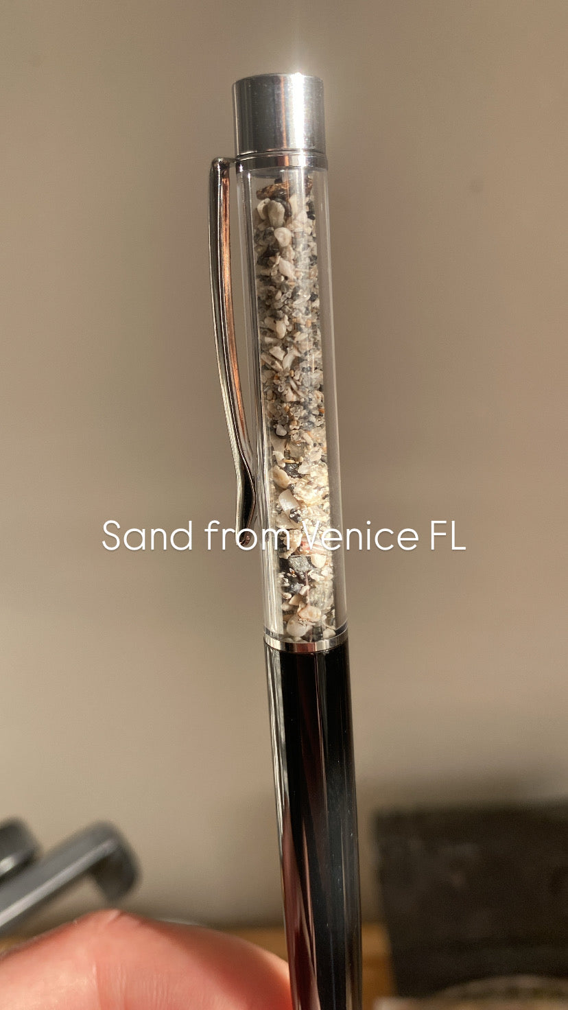 Sea Glass & Shell Pens