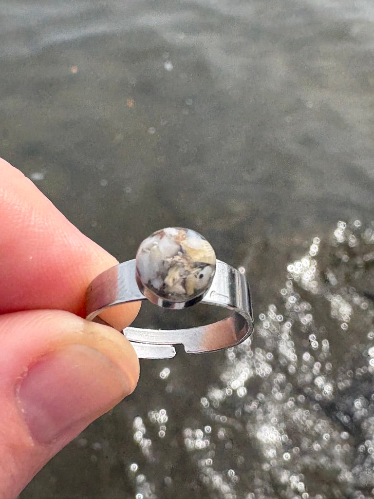Gulf Coast Crushed Shell Adjustable Ring | Mystery Shell Rings – Just $10!