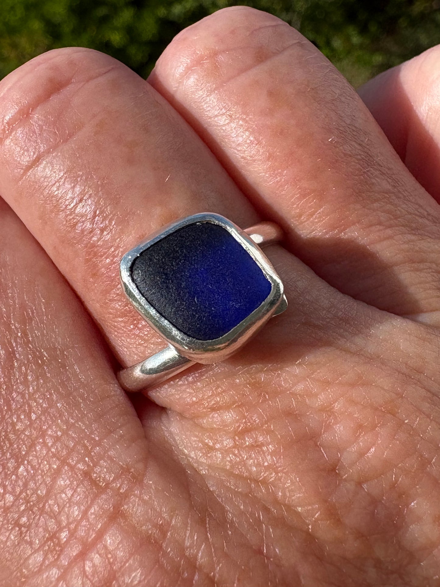 Radiant Rare Adjustable Cobalt Sea Glass