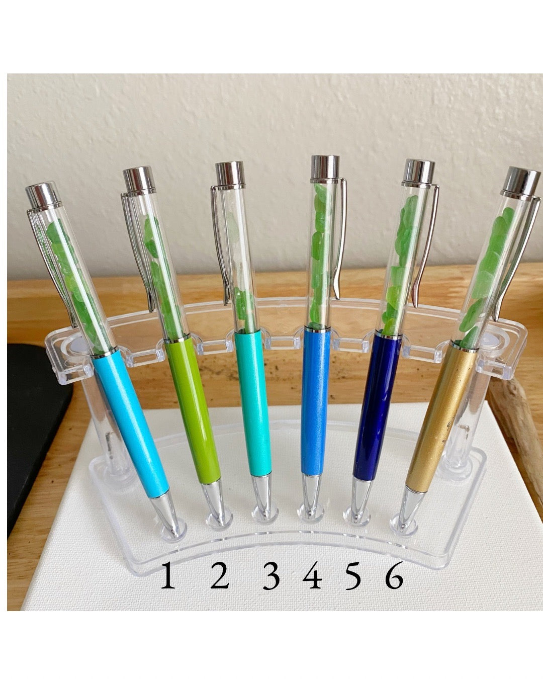 Sea Glass & Shell Pens  (The St. Patrick's Day Collection)