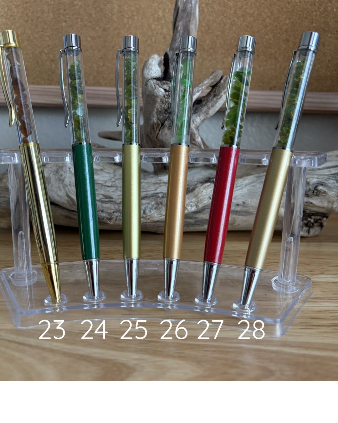Sea Glass & Shell Pens