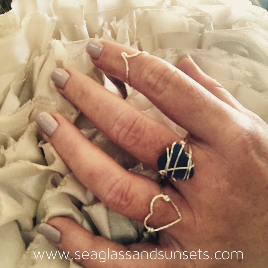Open Heart Ring | Sterling Silver or Gold Filled