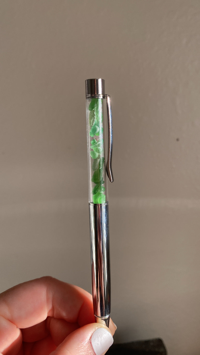 Sea Glass & Shell Pens