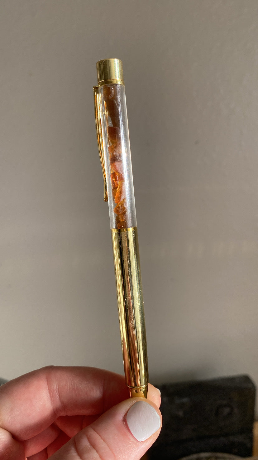 Sea Glass & Shell Pens