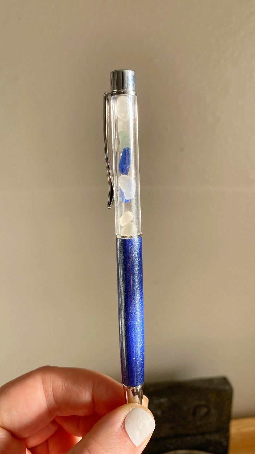 Sea Glass & Shell Pens