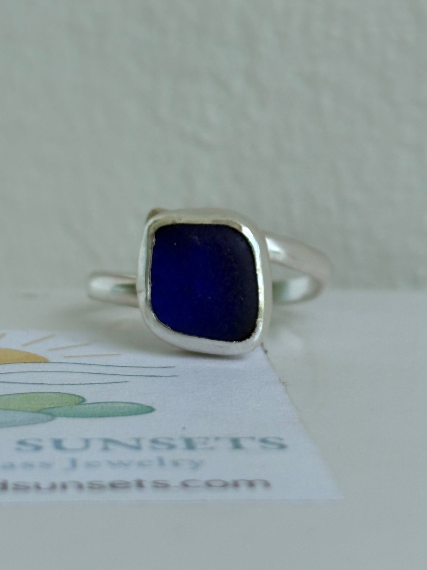 Radiant Rare Adjustable Cobalt Sea Glass