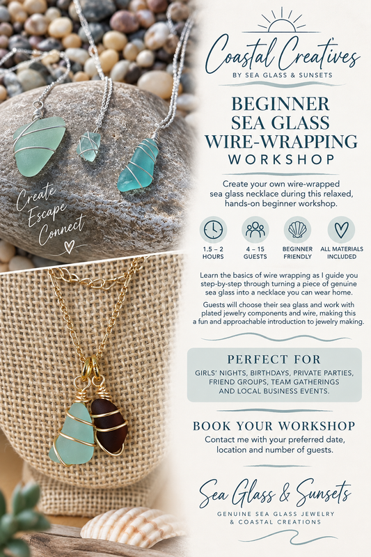 Beginner Wire-Wrapped Sea Glass Necklace Workshop | November 14
