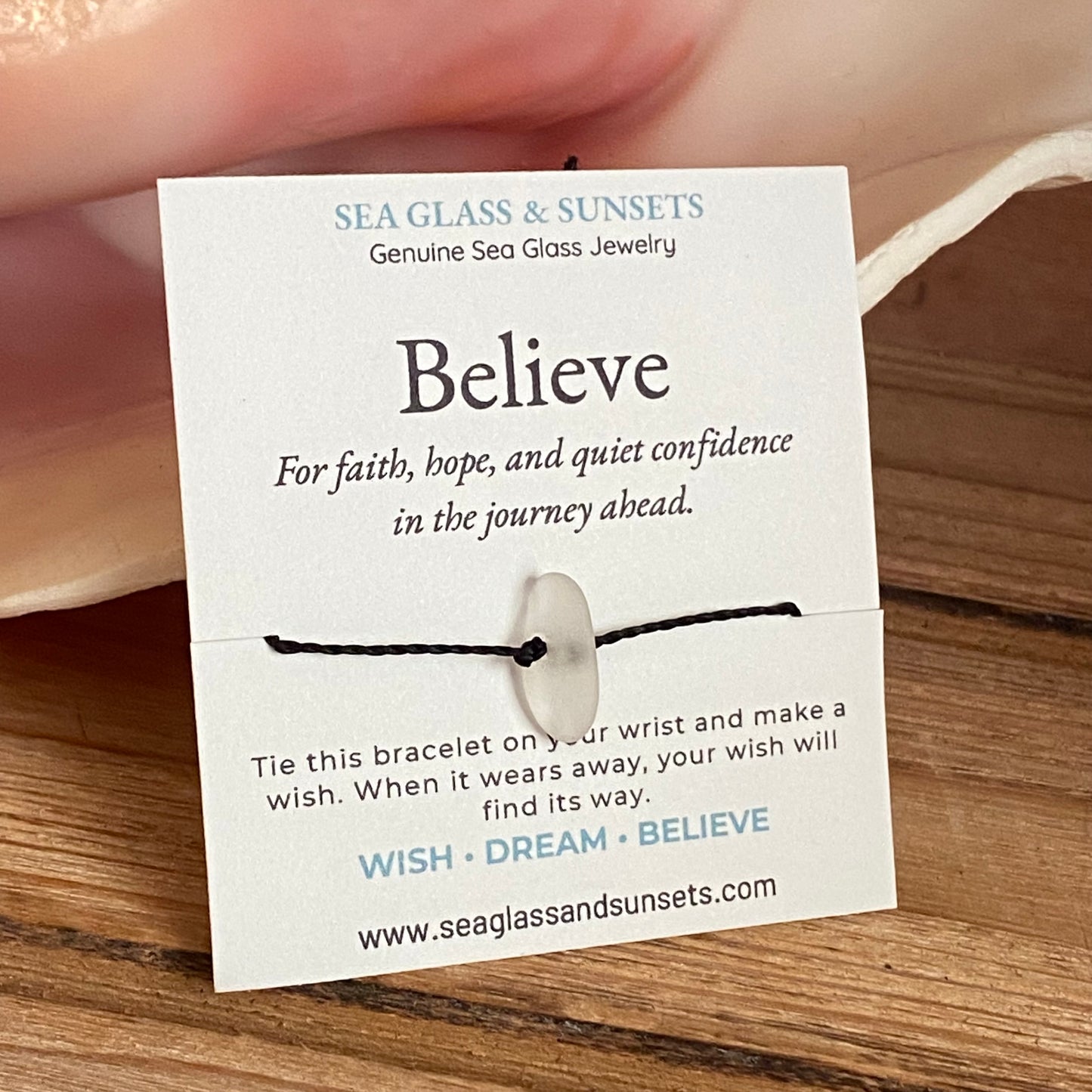 Sea Glass Wish Bracelets | BELIEVE