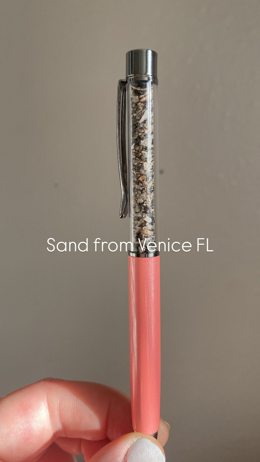 Sea Glass & Shell Pens