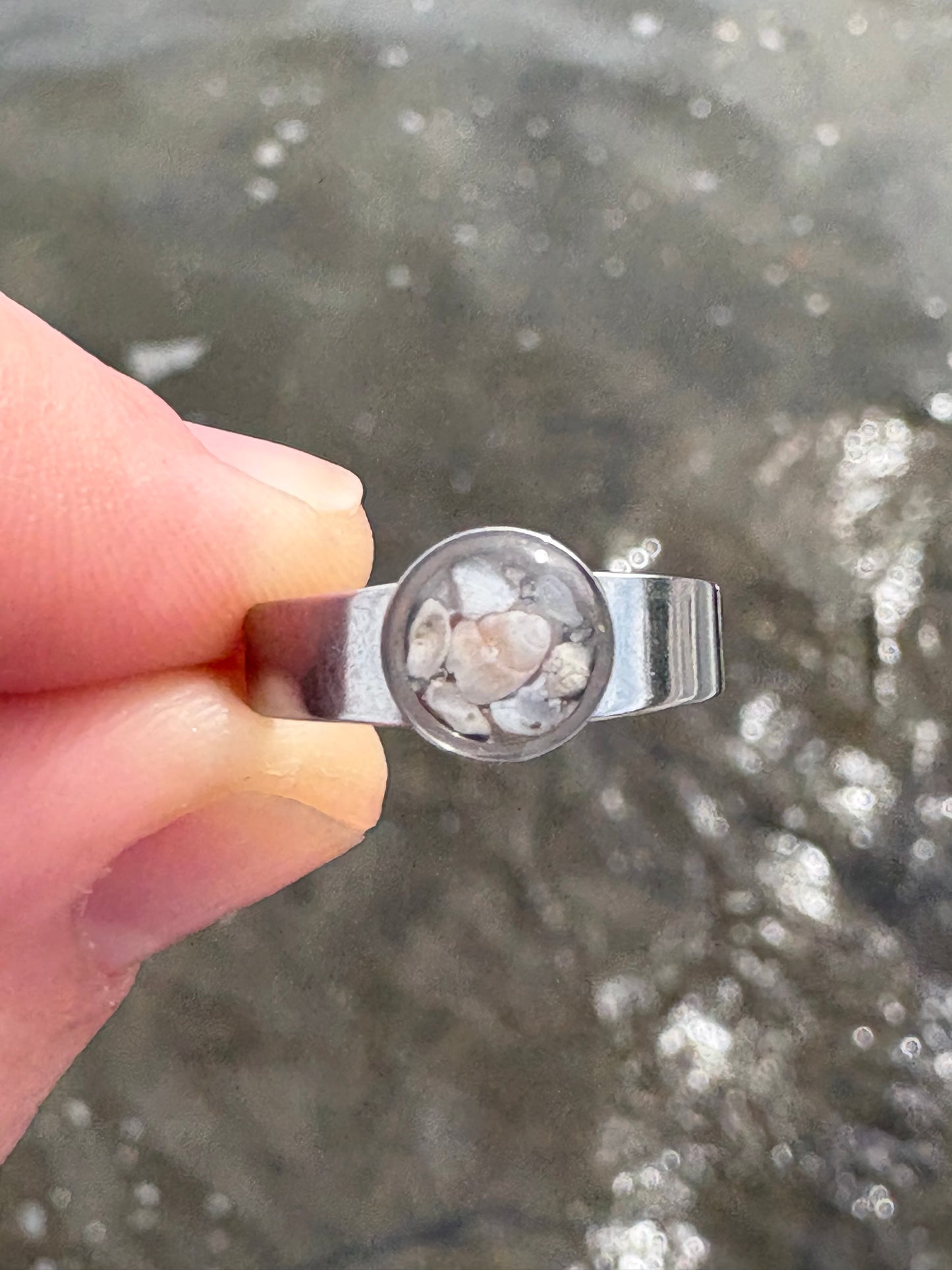 Gulf Coast Crushed Shell Adjustable Ring