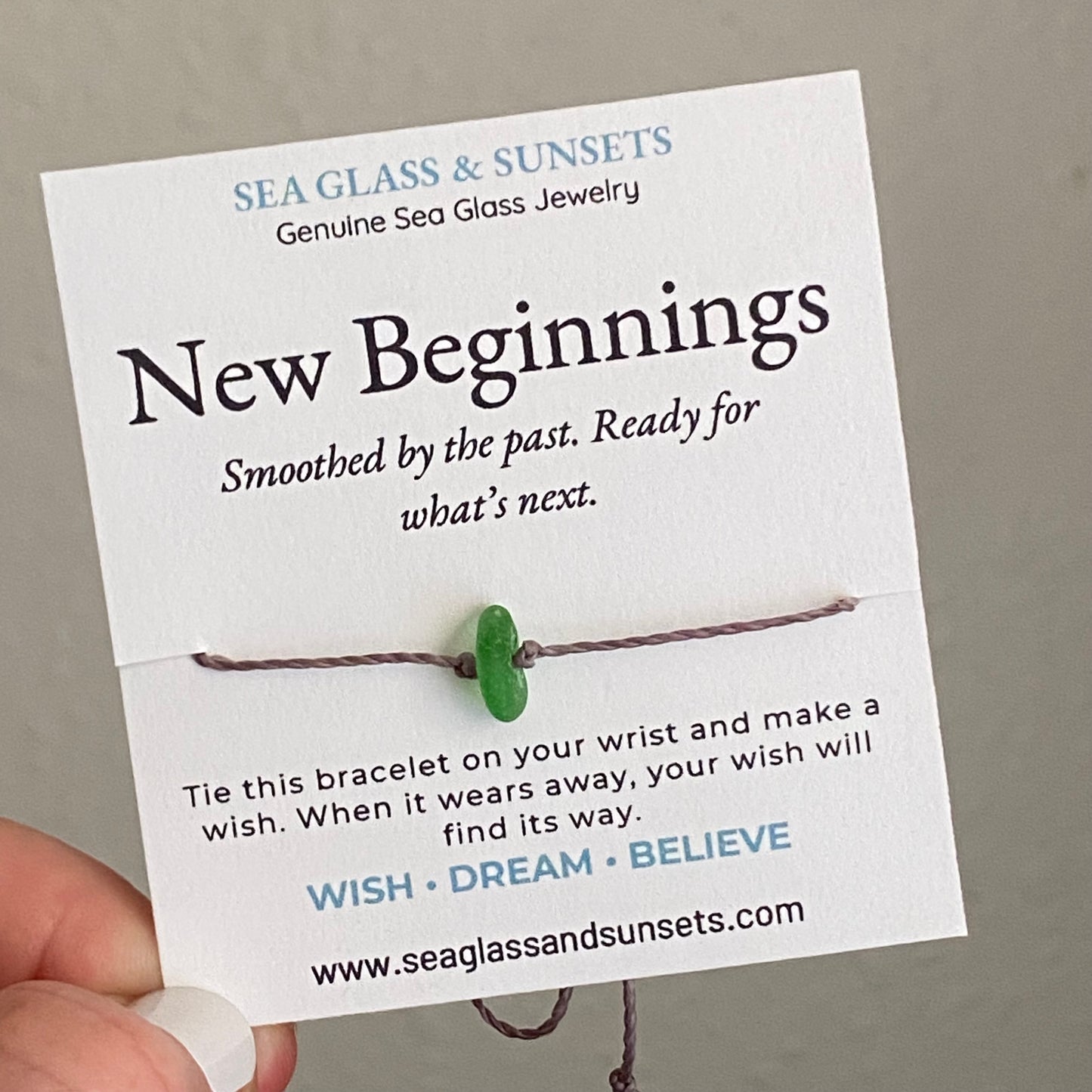 Sea Glass Wish Bracelets | New Beginnings