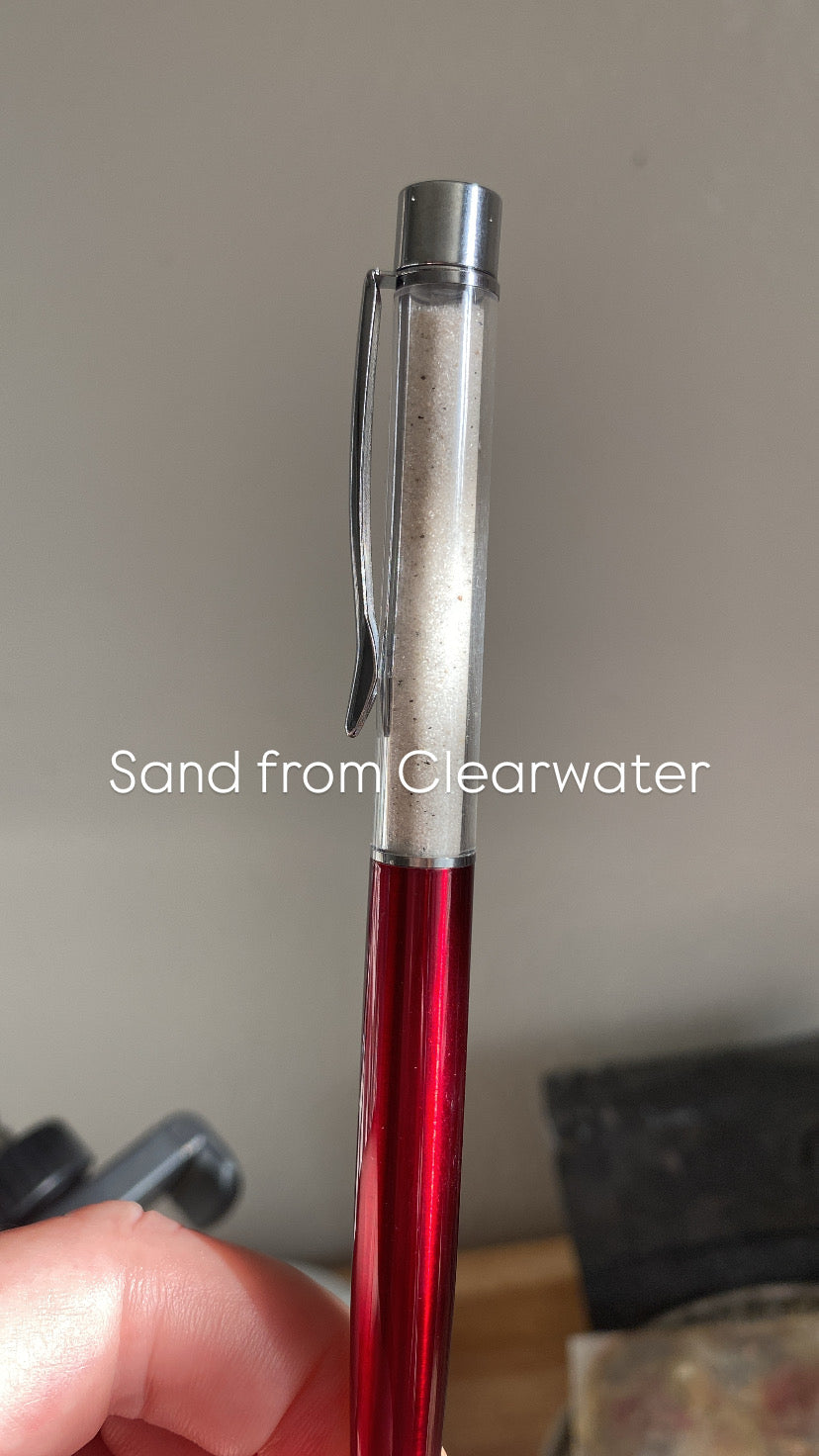 Sea Glass & Shell Pens