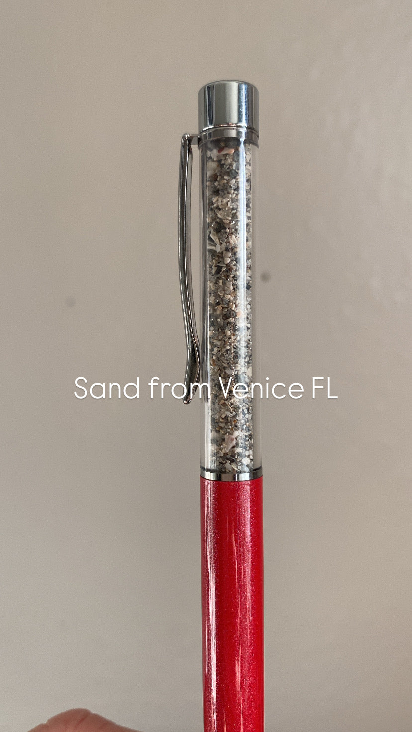 Sea Glass & Shell Pens