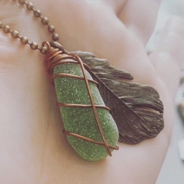 Beginner Wire-Wrapped Sea Glass Necklace Workshop | November 14