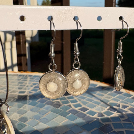 Florida Gulf Coast Sand & Crushed Shell Drop Earrings – Stainless Steel 6