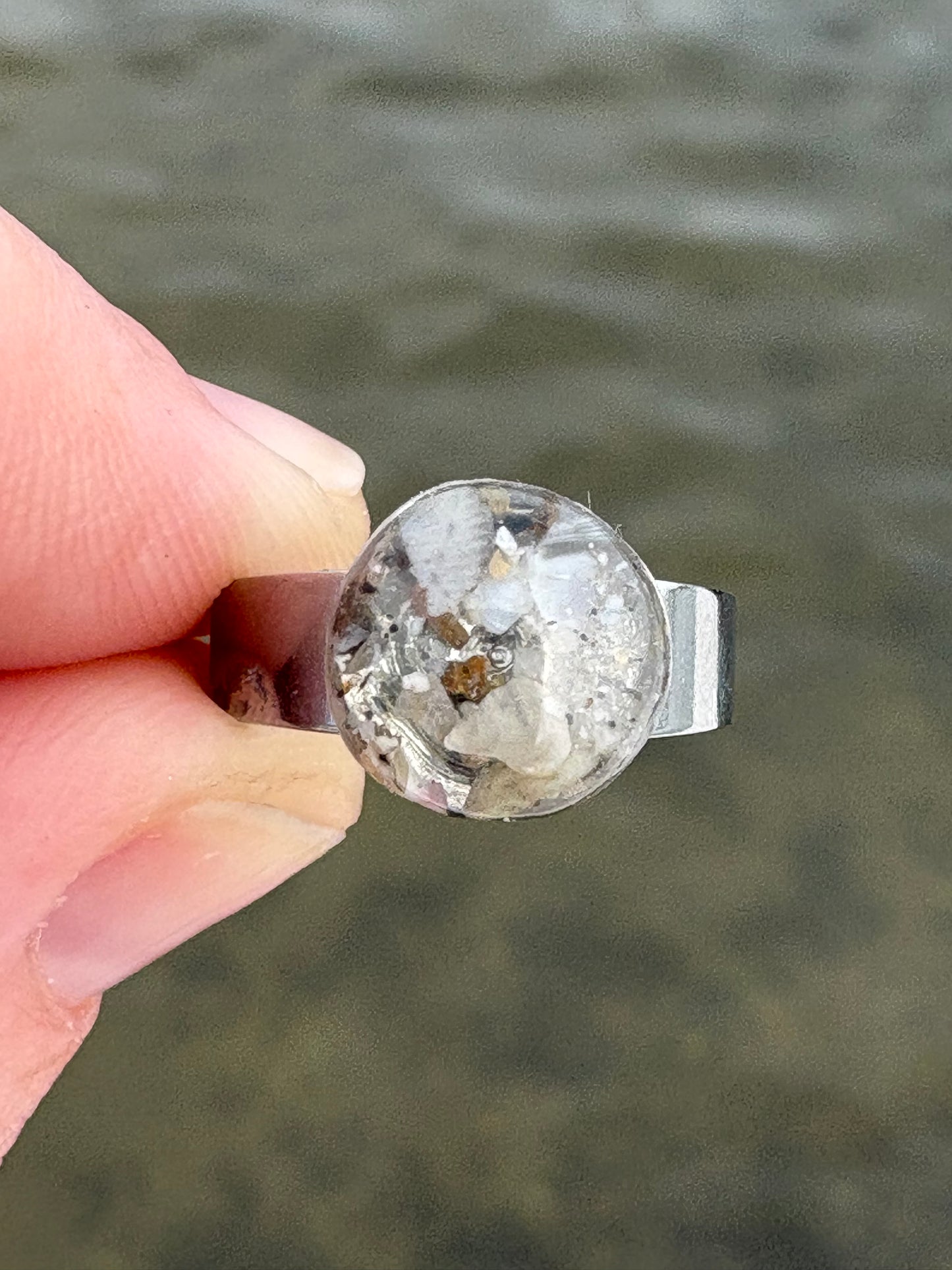 Gulf Coast Crushed Shell Adjustable Ring