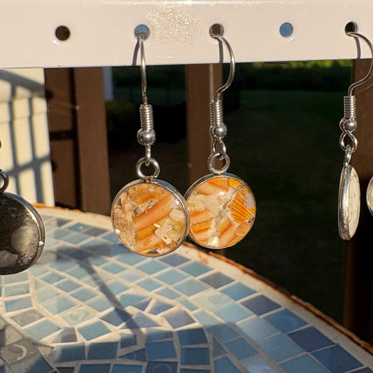 Florida Gulf Coast Sand & Crushed Shell Drop Earrings – Stainless Steel 3