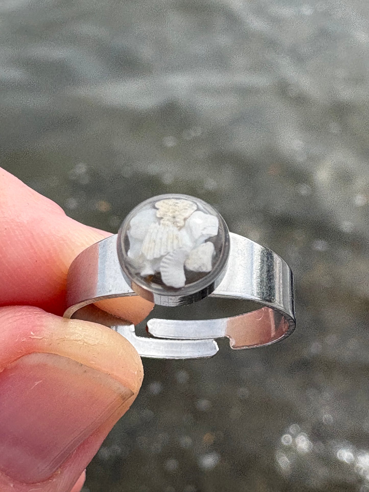 Gulf Coast Crushed Shell Adjustable Ring
