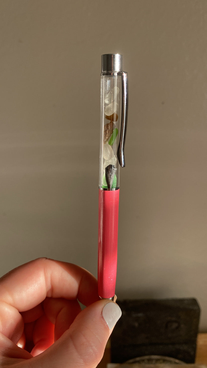 Sea Glass & Shell Pens
