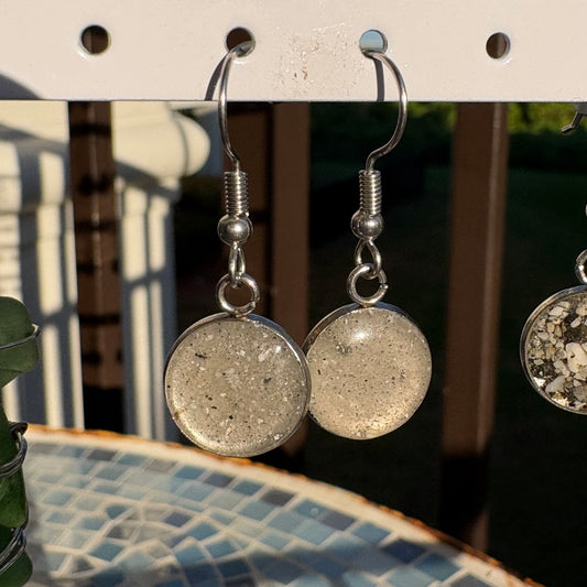 Florida Gulf Coast Sand & Crushed Shell Drop Earrings – Stainless Steel 11