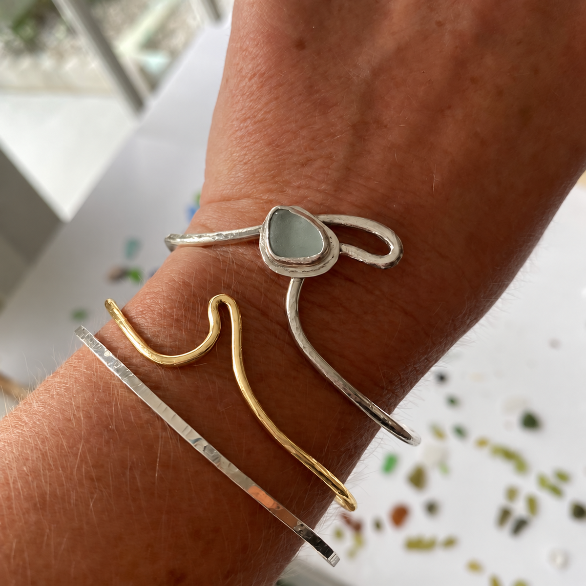 14k Gold-Filled Wave Cuff Bracelet | Made To Order
