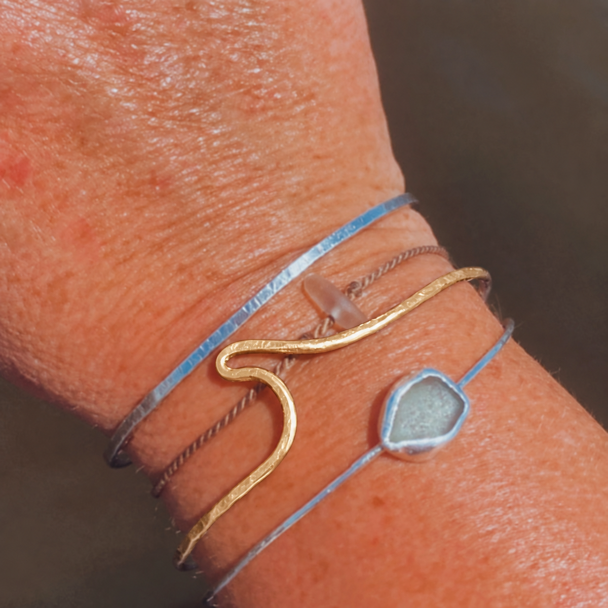 14k Gold-Filled Wave Cuff Bracelet | Made To Order