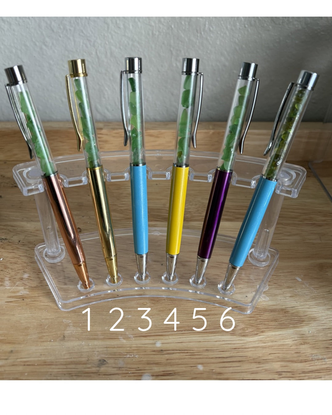 Sea Glass & Shell Pens