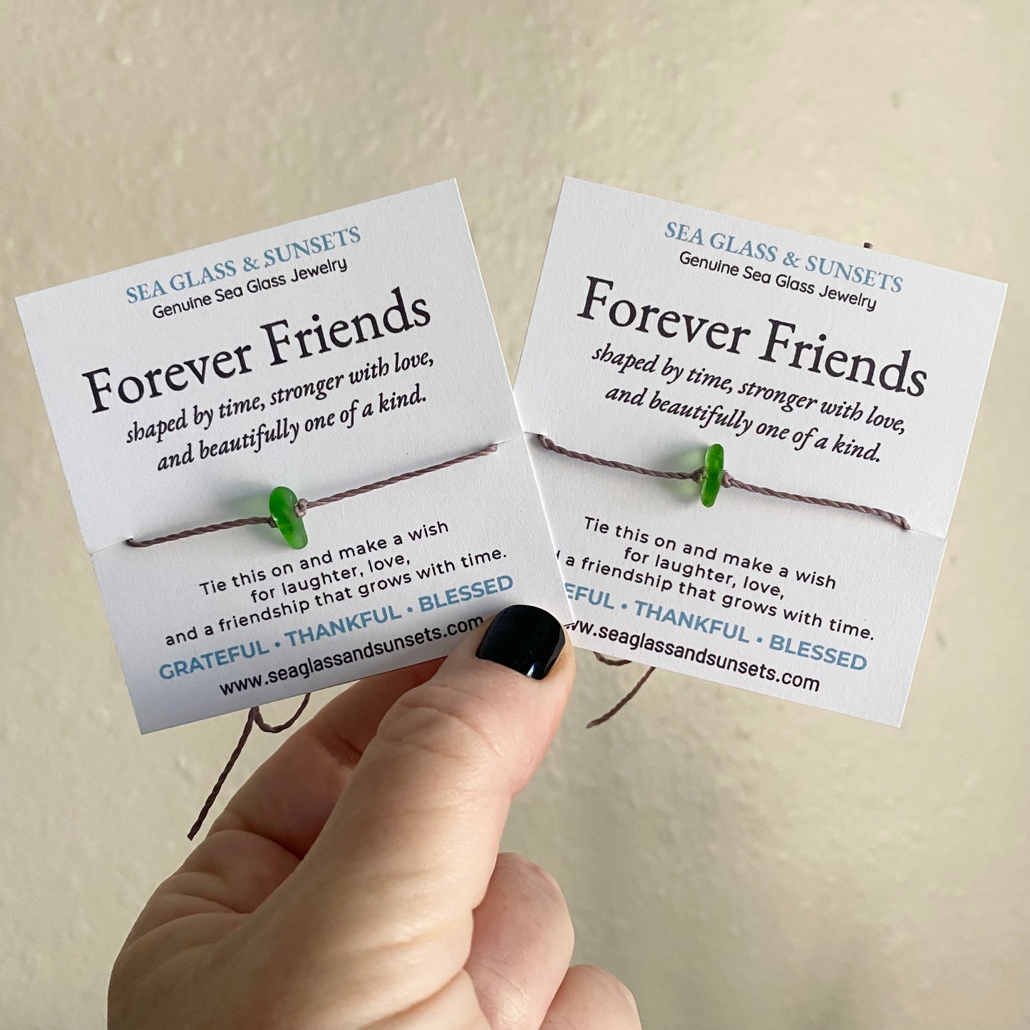 Sea Glass Wish Bracelets | Forever Friends