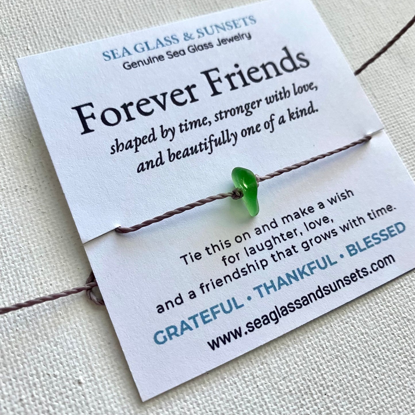 Sea Glass Wish Bracelets | Forever Friends