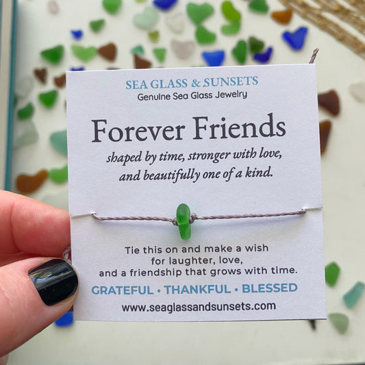 Sea Glass Wish Bracelets | Forever Friends