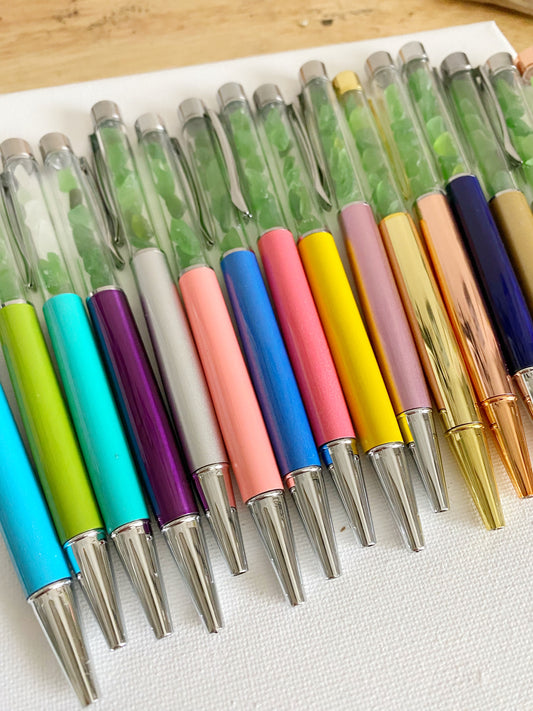 Sea Glass & Shell Pens  (The St. Patrick's Day Collection)