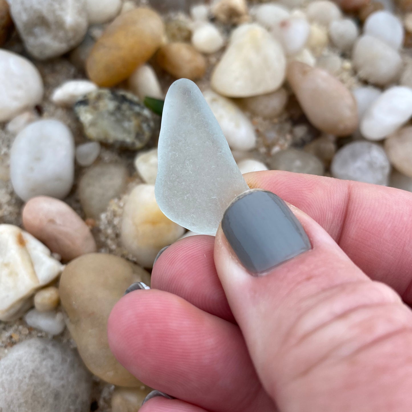 Clear Sea Glass Pendant | Clarity | Purity | New Beginnings