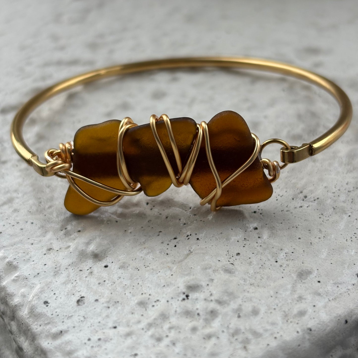 The Sea Glass Bar Bangle