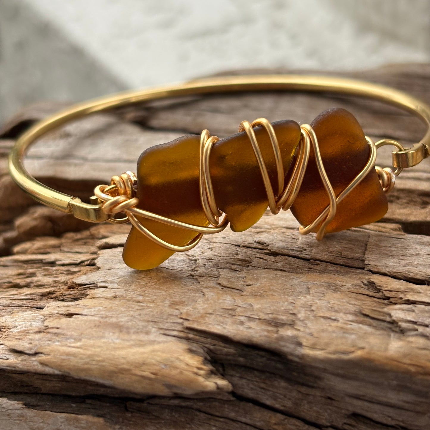 The Sea Glass Bar Bangle