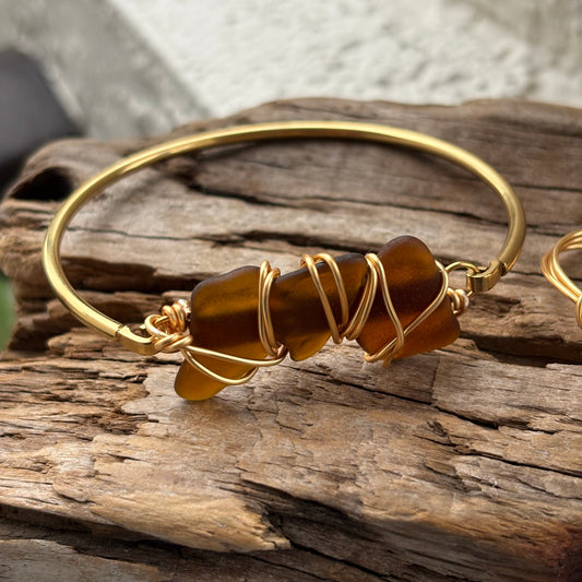 The Sea Glass Bar Bangle