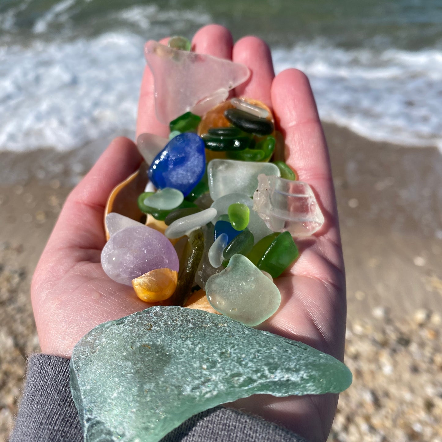 Clear Sea Glass Pendant | Clarity | Purity | New Beginnings