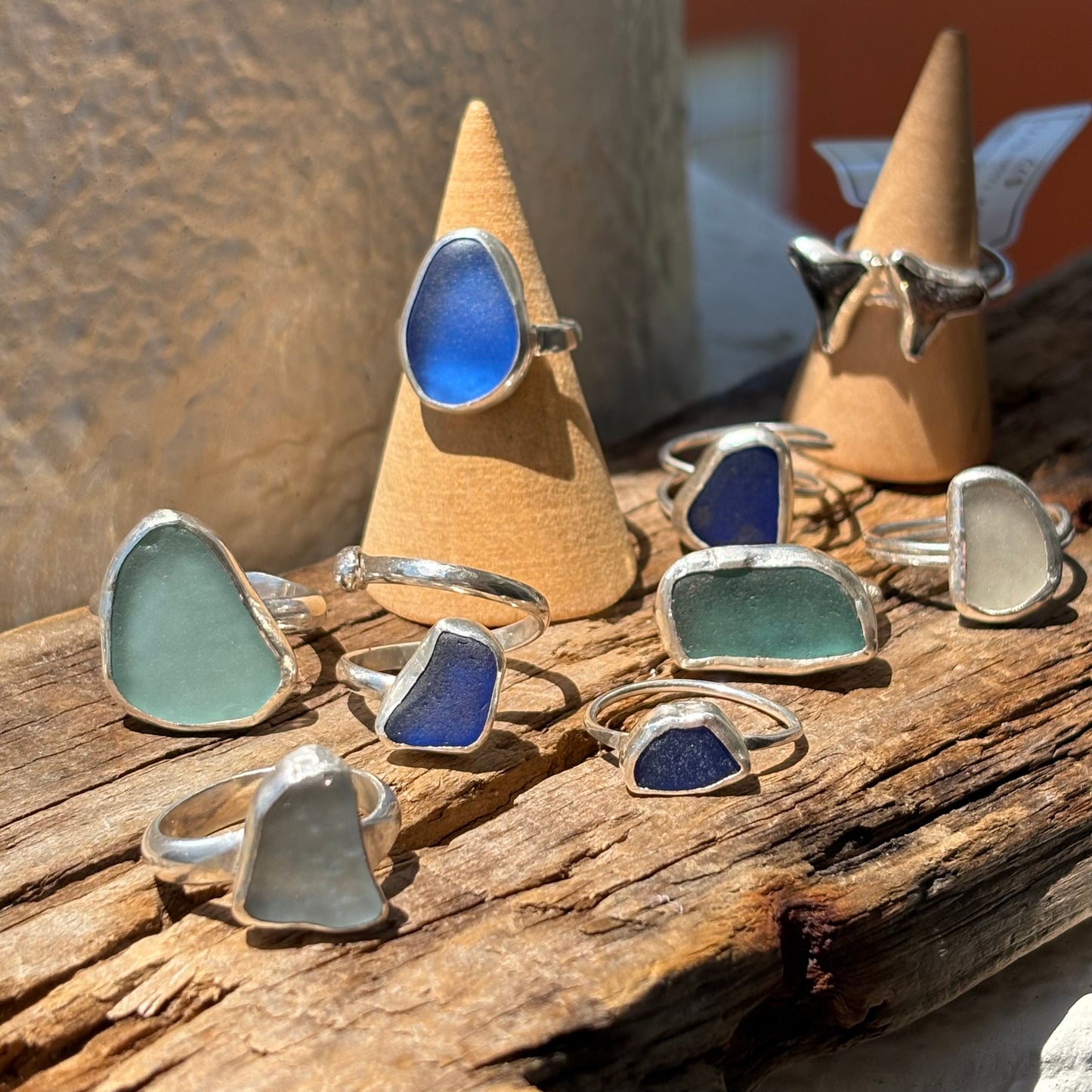 Sea Mist Sea Glass Ring| Size 9
