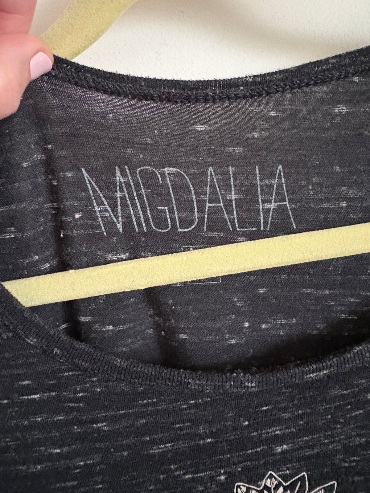 MIGDALIA Skeleton Mermaid Graphic Muscle Tank Black Size M