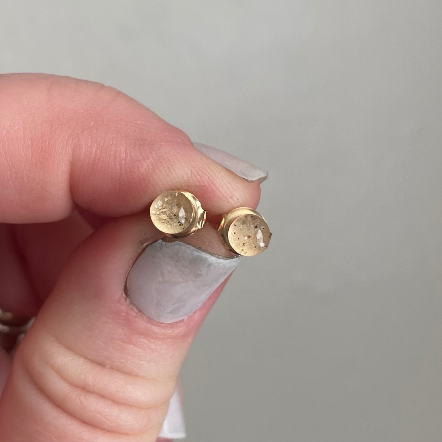 Clearwater Beach Sand Stud Earrings | Gold-Filled