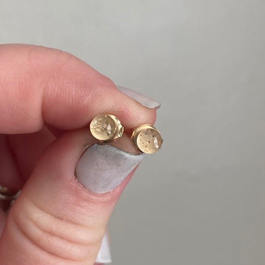 Clearwater Beach Sand Stud Earrings | Gold-Filled
