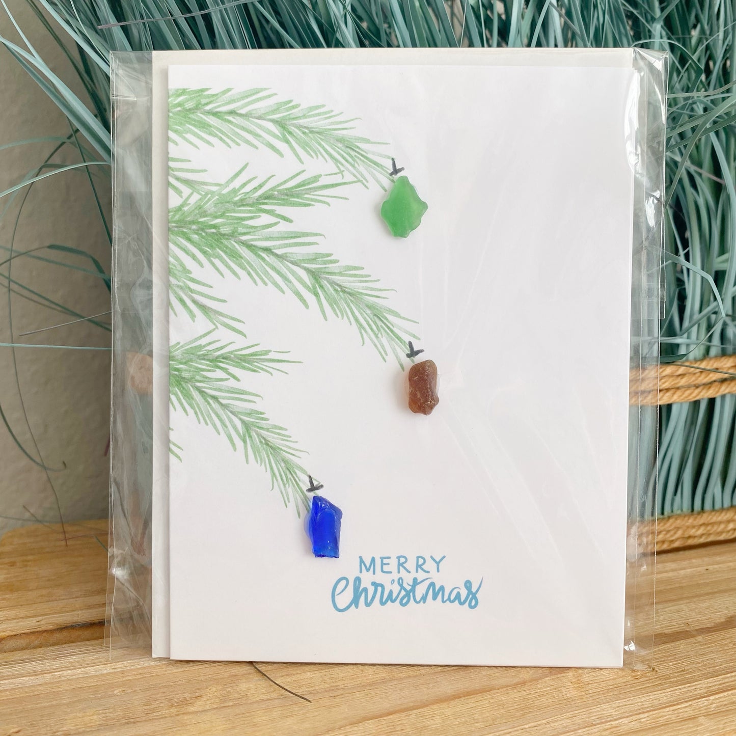 Sea Glass Ornaments Greeting Card