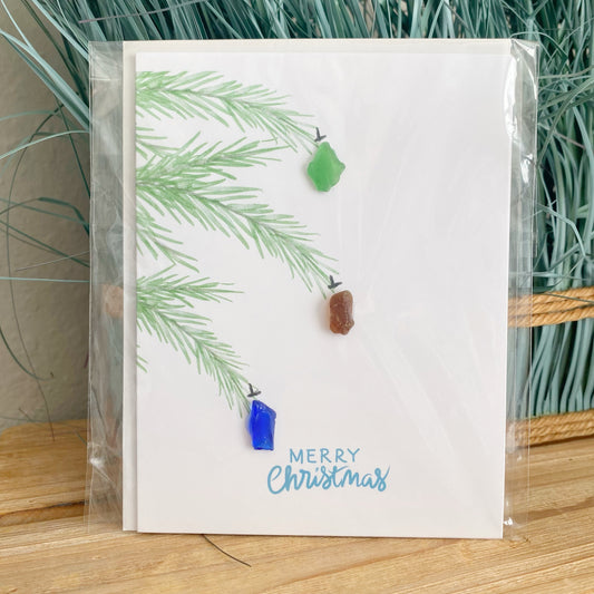 Sea Glass Ornaments Greeting Card