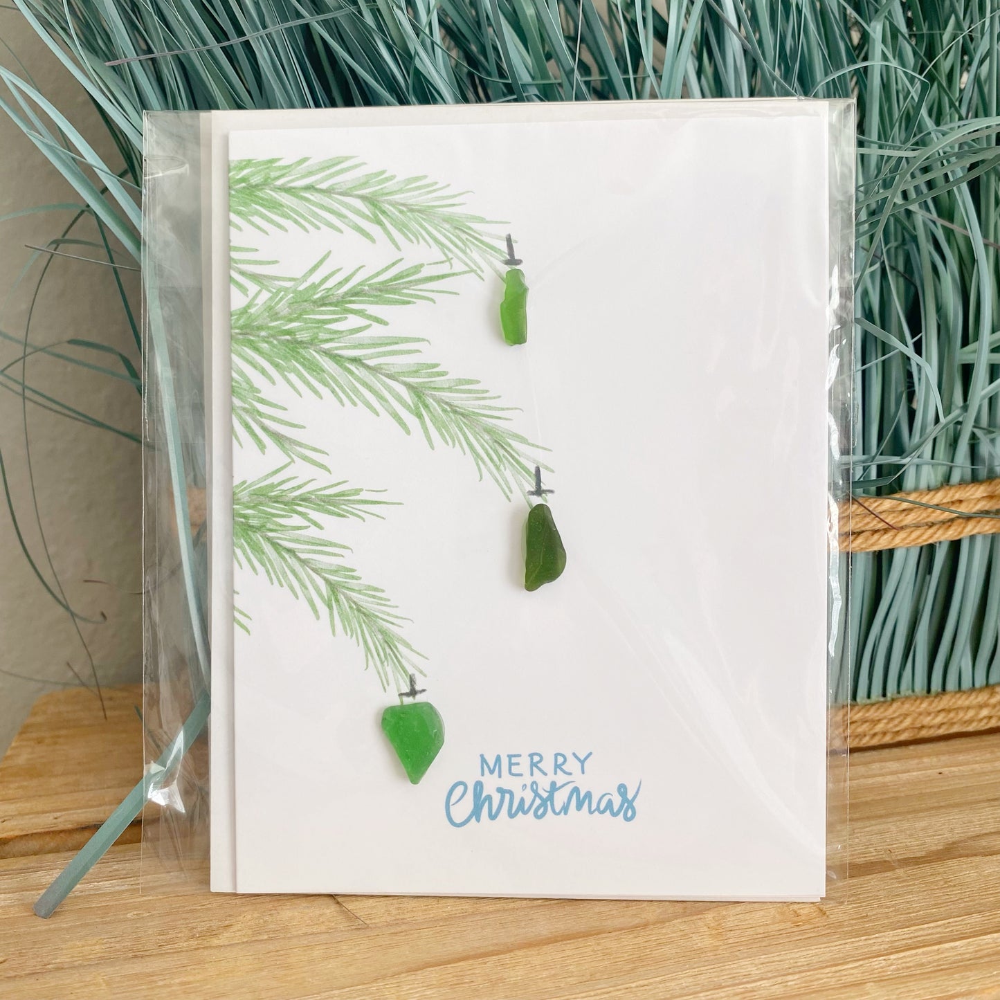 Sea Glass Ornaments Greeting Card
