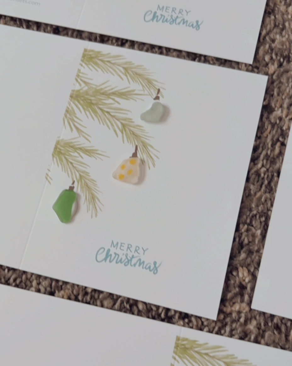 Sea Glass Ornaments Greeting Card