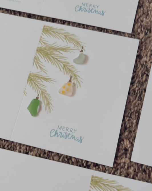 Sea Glass Ornaments Greeting Card